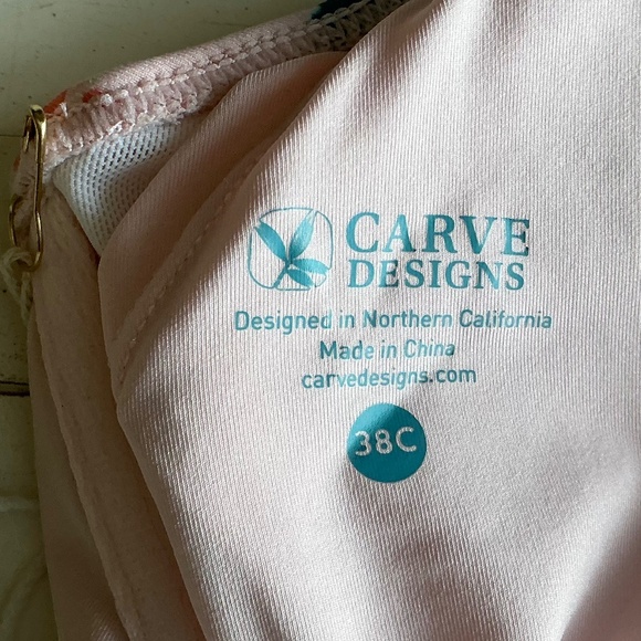 NWT Carve Designs Aloe Pacifica Print Camari Tankini 38C - Picture 6 of 7